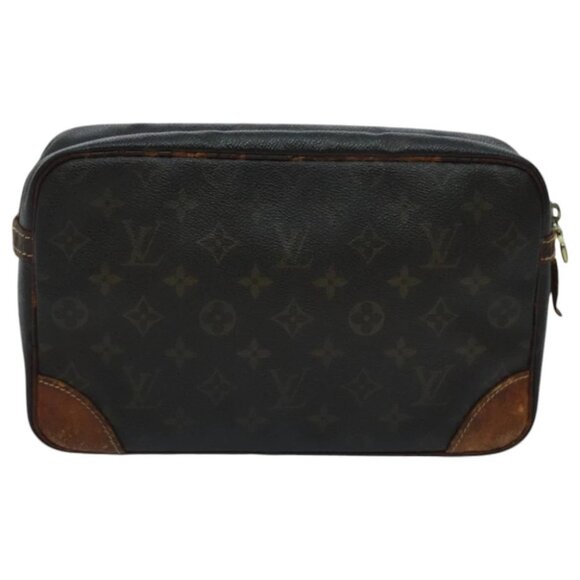 LOUIS VUITTON Monogram Compiegne 28 Clutch Bag M51845 LV Auth ti2180 - Picture 8 of 16